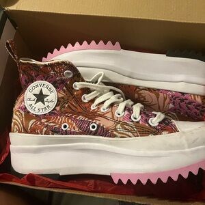 Converse All Star Pink and Brown High-Tops